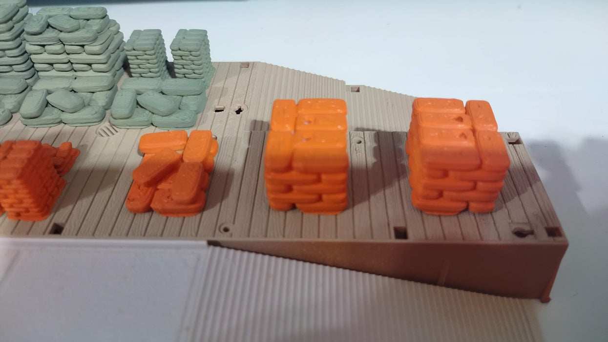 O-Scale Material Bags-Stacked One Set