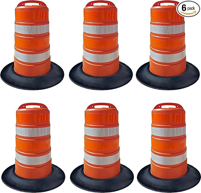 G Scale Realistic Frustration ! Orange DOT Barrels