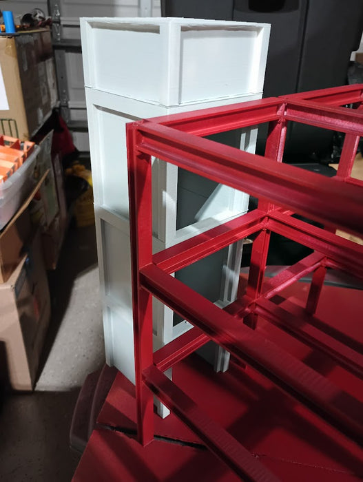 G Scale "PreCast Elevator Tower " For Steel Building