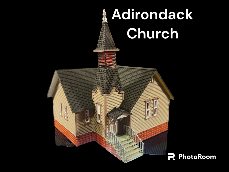 HO Scale Adirondack Church