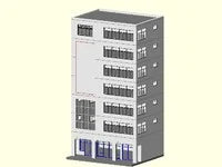 N Scale Office Building # 2 7-Story