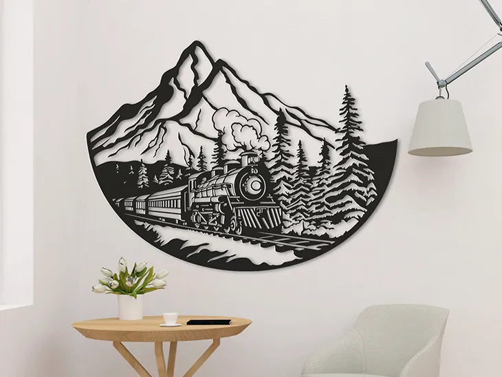 Train Scene Wall Art