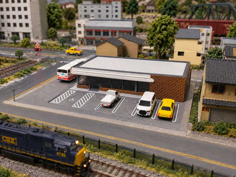 N Scale Corner Store