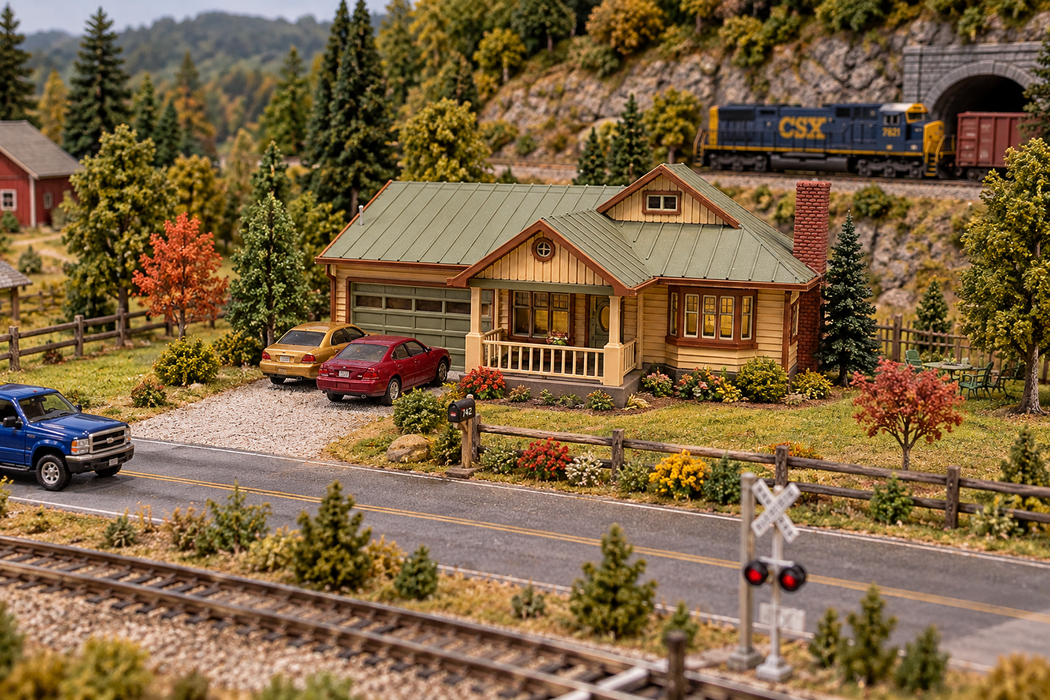 HO Scale Craftsman Style Home