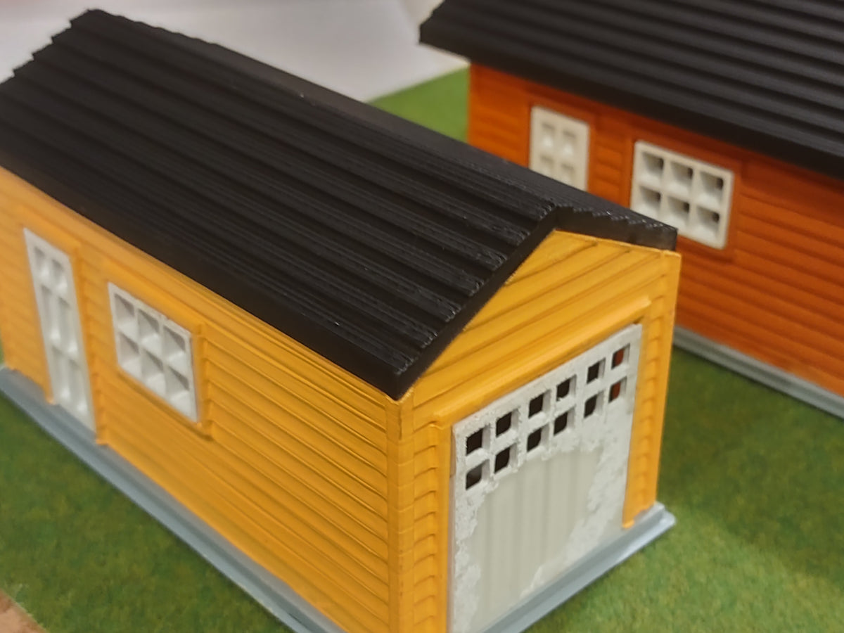 O Scale Single Car Detached Garage Print Station 3d o-scale-single-car-detached-garage-print-station-3d