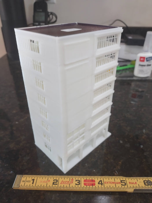 N Scale  Tall office Building 8-Story