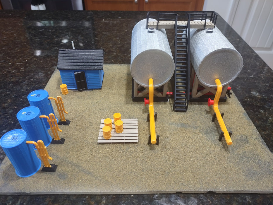 O Scale Oil Distribution Station