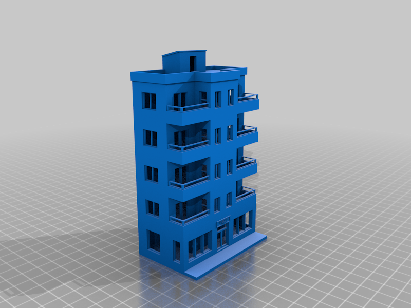 N Scale Relief Building