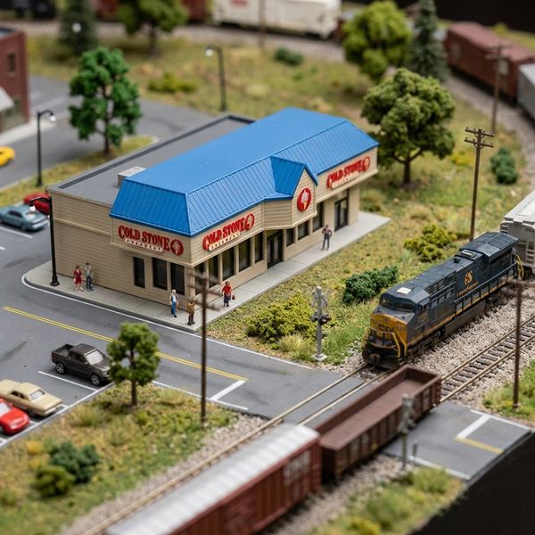 N Scale Stone Cold Creamery