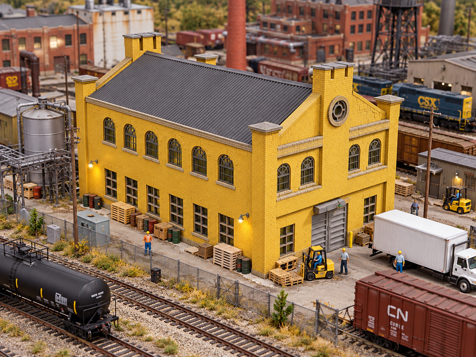 N Scale  Brick Warehouse
