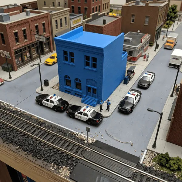 N Scale Police Station II
