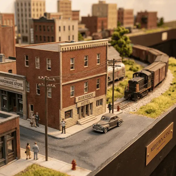 N Scale Riverside Hotel
