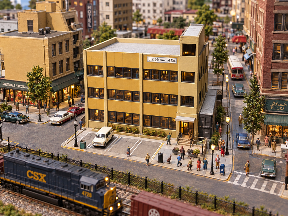 N Scale City Office Building