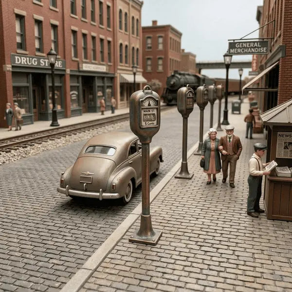 G Scale  Parking Meter Set