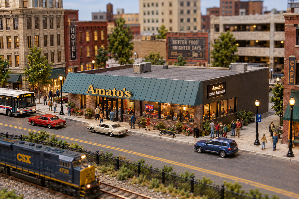 N Scale Amato's fast food restaurant