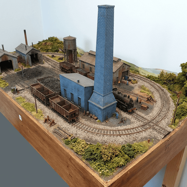 N Scale Industrial Boiler Building