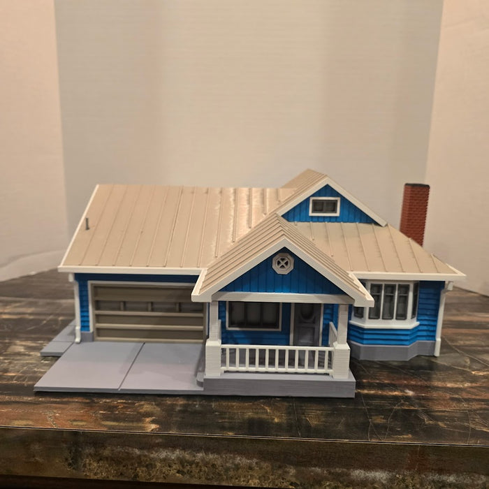 HO Scale Craftsman Style Home