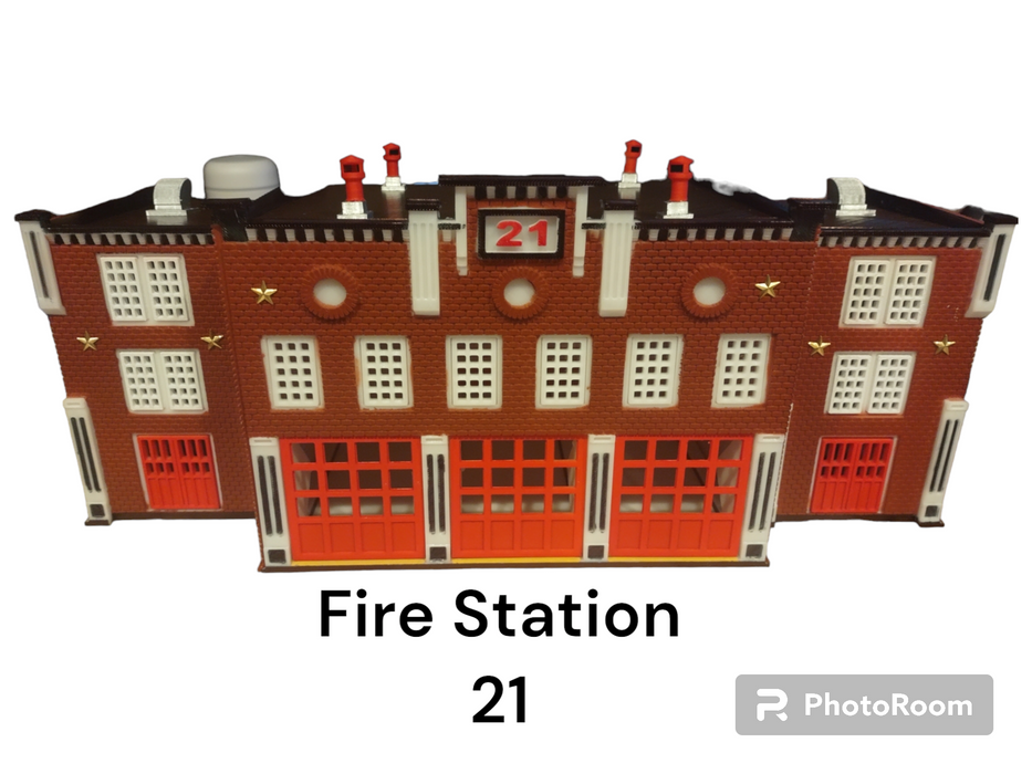 O Scale Fire Station 21