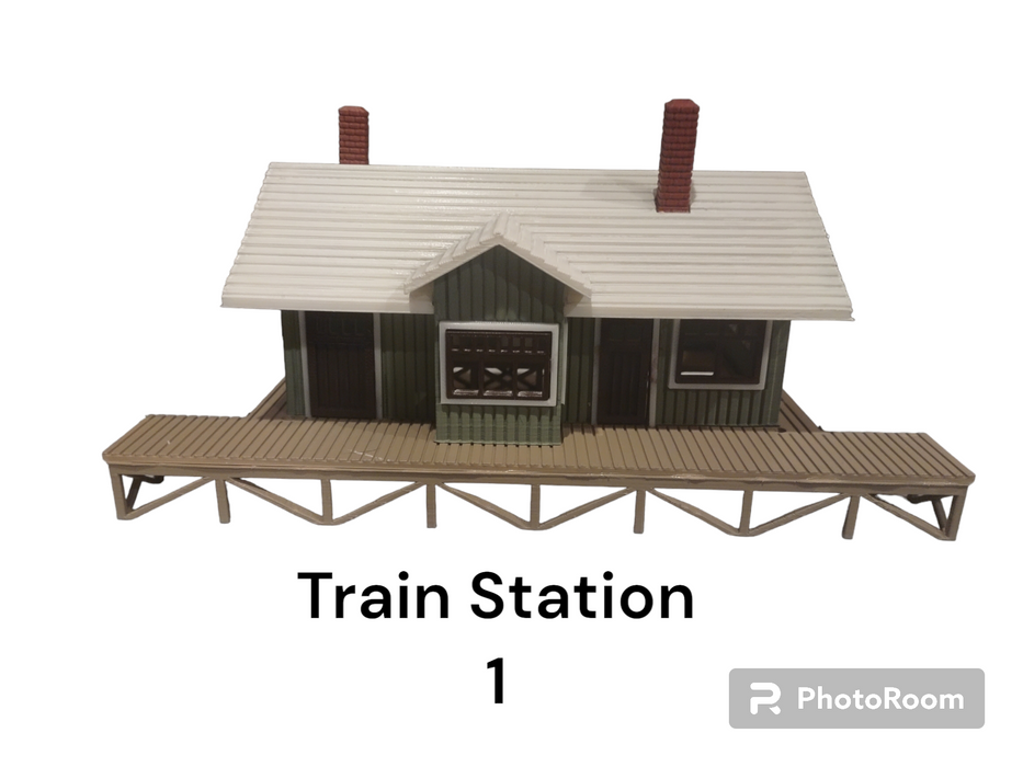 O Scale  Train Station 1