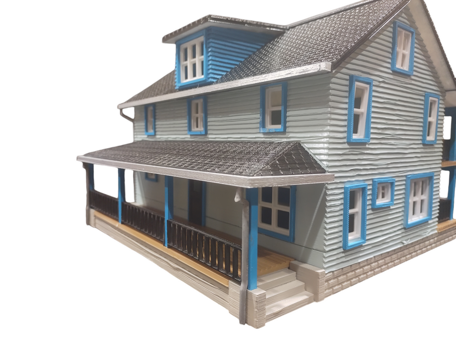 O Scale 2 1/2 Story Country Country Home