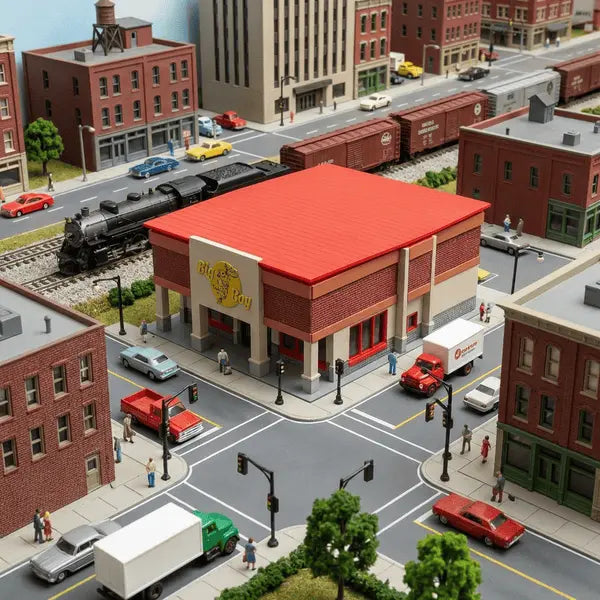 N Scale Big Boy Burgers
