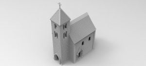N Scale  "Bravarian Church "
