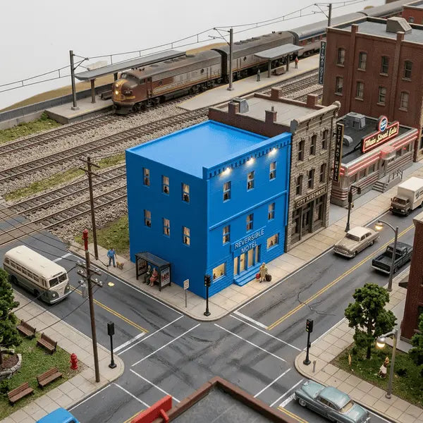 N Scale Riverside Hotel