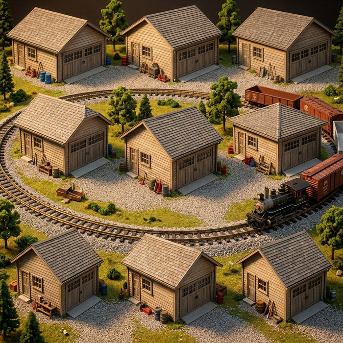 G Scale 2 Car Detached Garage