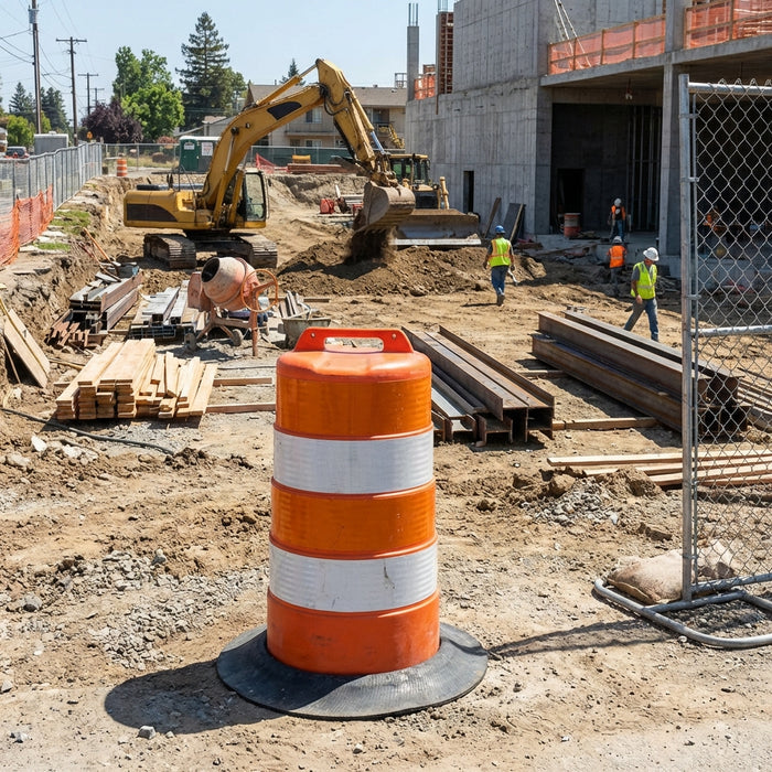 G Scale  Realistic Frustration ! Orange DOT Barrels