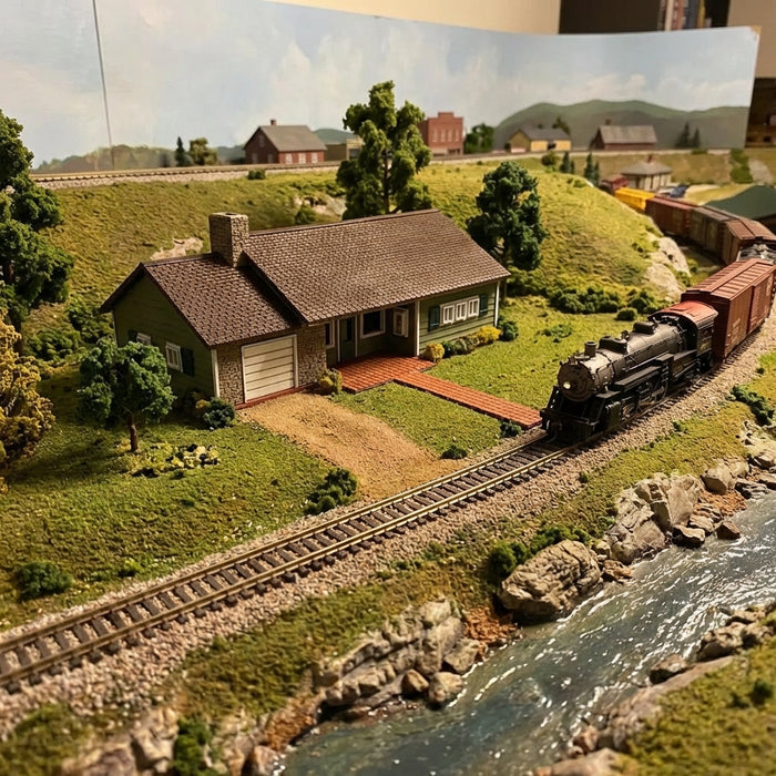 HO-Scale Ranch Home