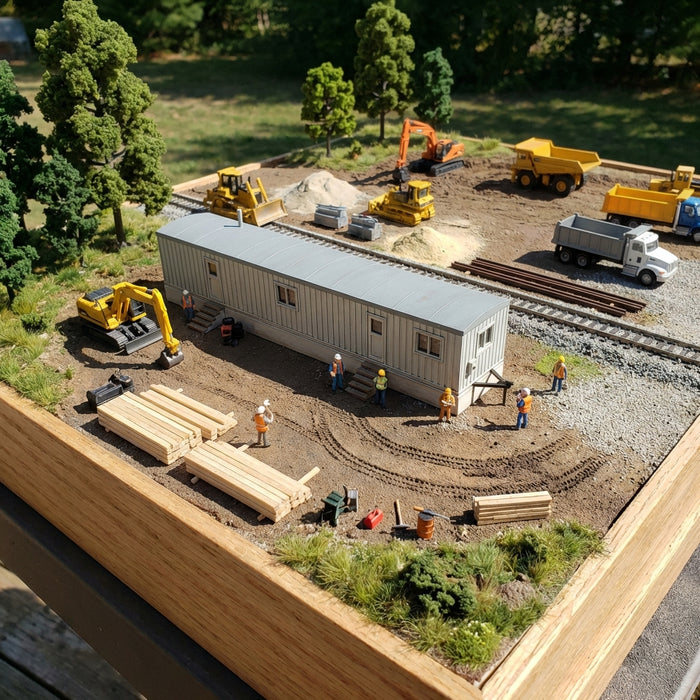 Ho Scale  Construction Office Trailer