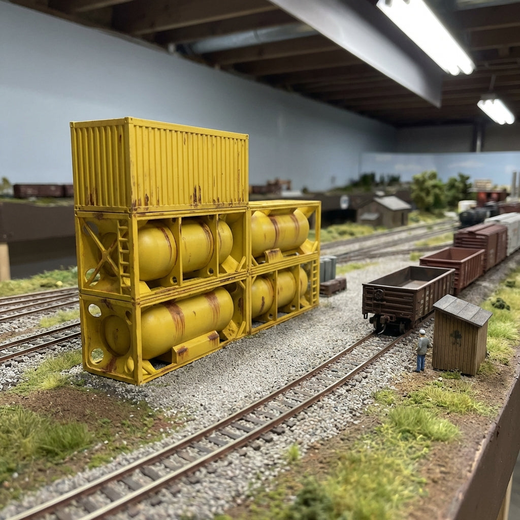HO-Scale Chemical Storage Tank — Print Station 3d