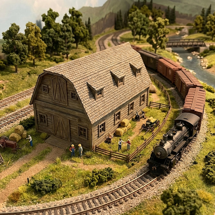HO Scale Red Barn