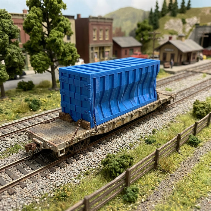 HO-Scale Damaged Conex Container