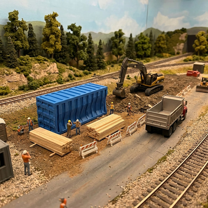 HO-Scale Damaged Conex Container