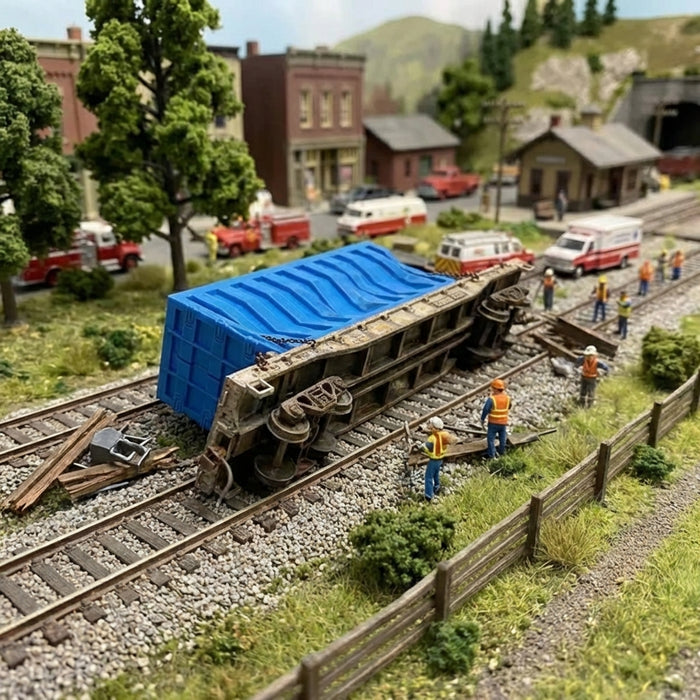 HO-Scale Damaged Conex Container
