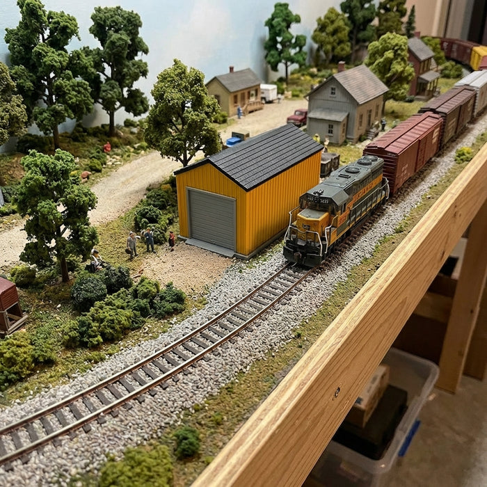 HO Scale Single Car Detached Garage