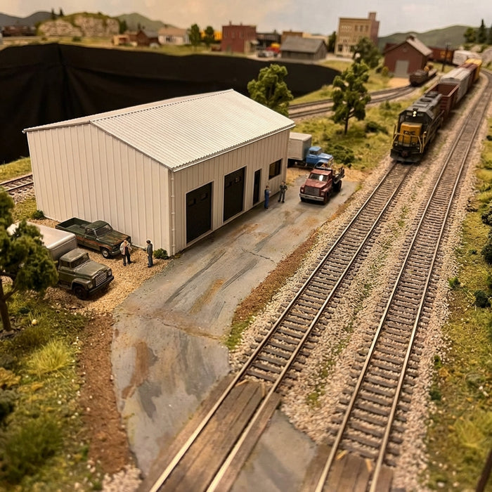 HO Scale Yard Office Two Bay