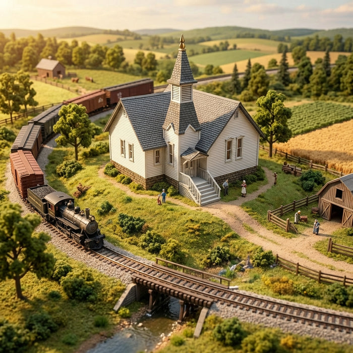 HO Scale  Adirondack Church