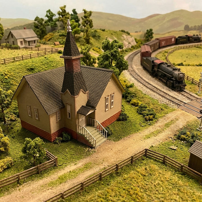 HO Scale  Adirondack Church