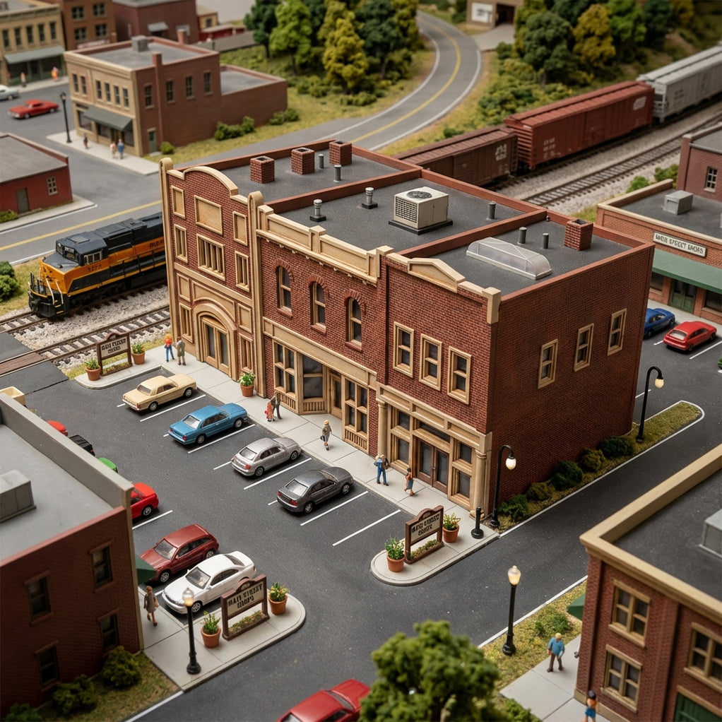 HO Scale Main Street — Print Station 3d