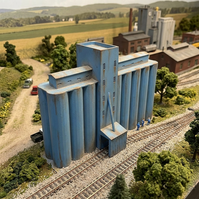 N-Scale Grain Facility  1 Pc