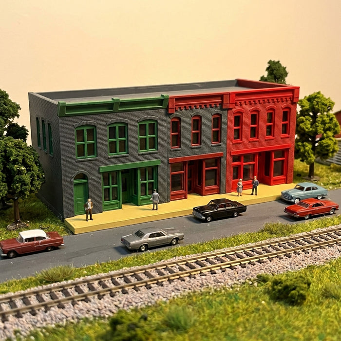 N scale Market St Shopping Center Pt II