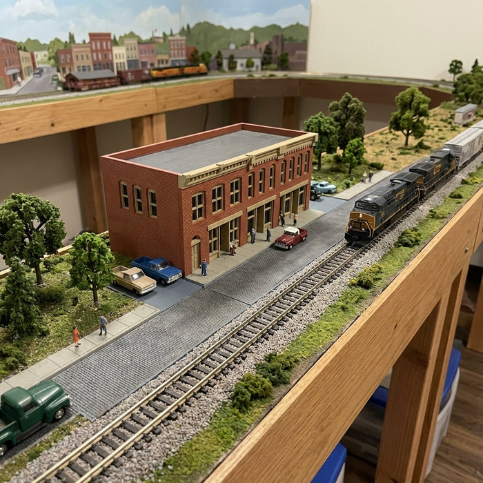 N scale Market St Shopping Center Pt II