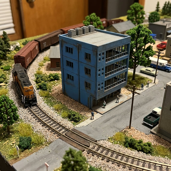 N Scale Office Build 4 Story W/AC