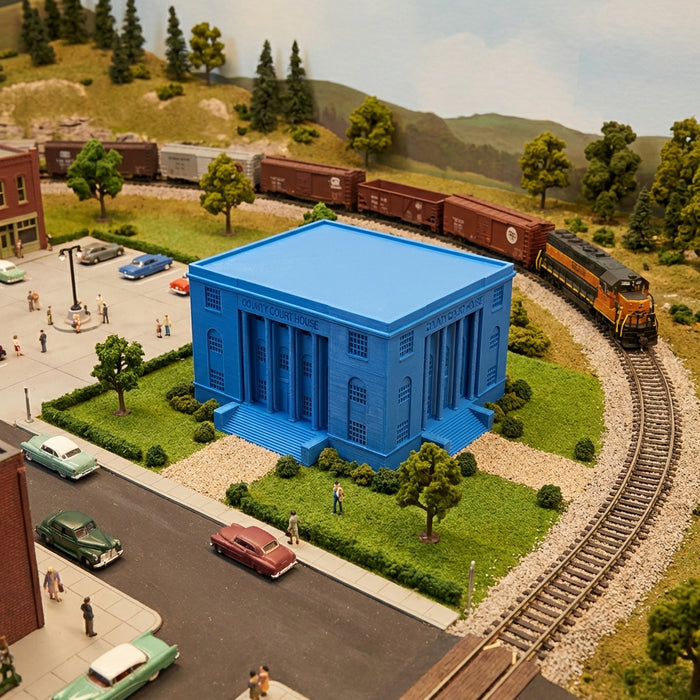 N Scale County Court House  Extra Large Model