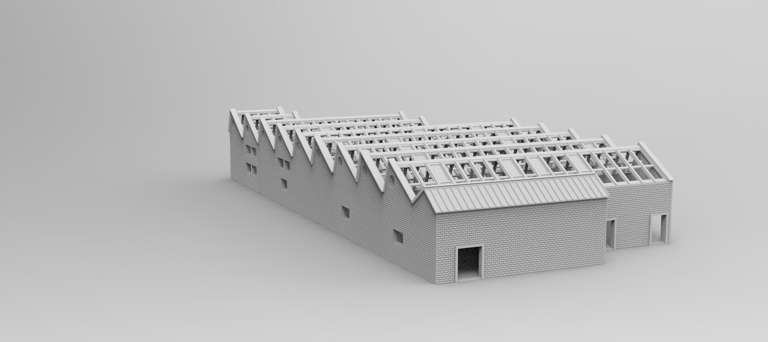 N Scale  "Large Warehouse "