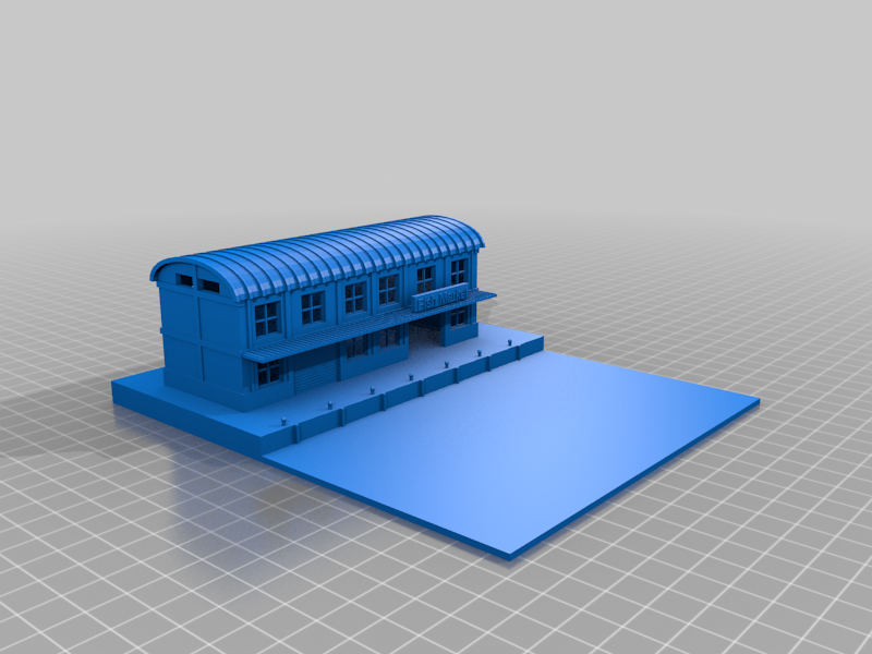 N Scale  "Little Port Building"