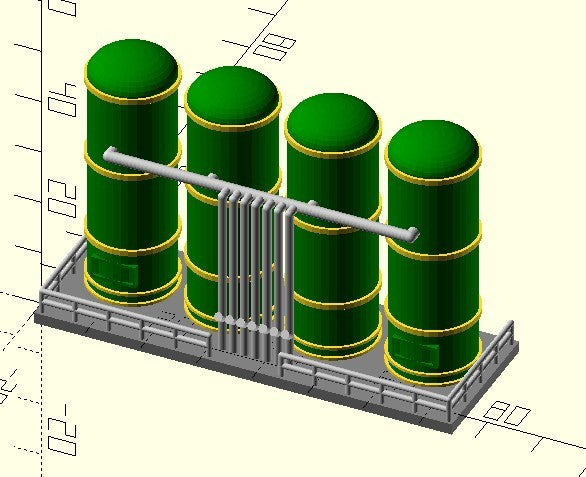 N Scale  "Fuel Tanks"