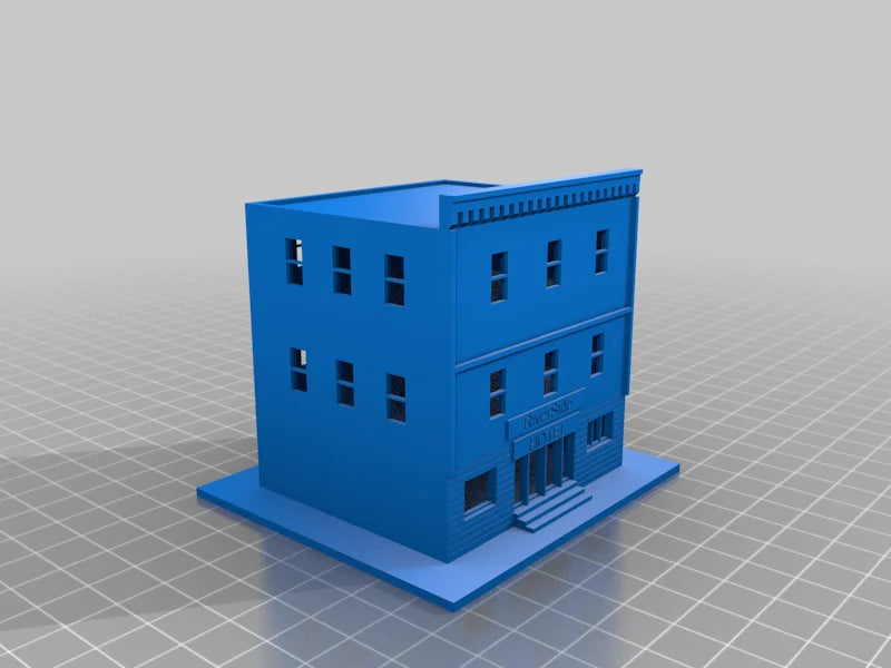N Scale Riverside Hotel